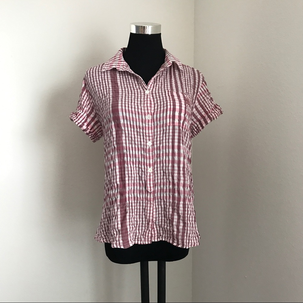 Burberry Brit women button down shirt top small
